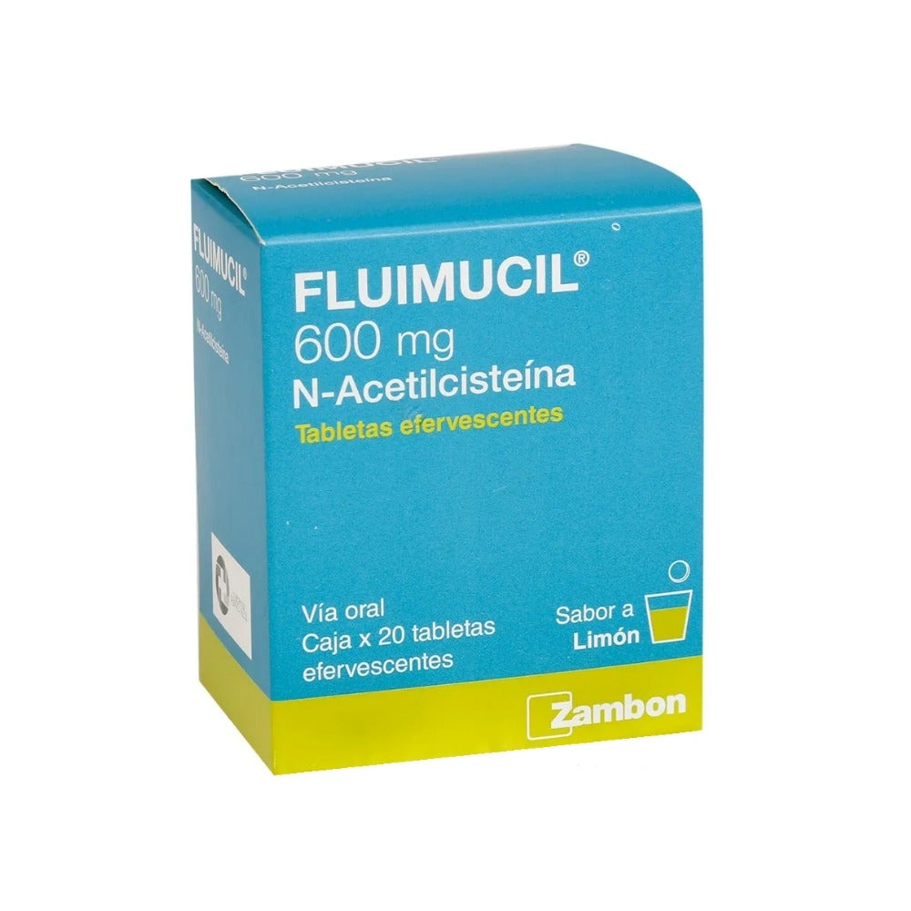FLUIMUCIL T. EFERVESCENTES 600 MG LIMON CAJA X 20 UNDS