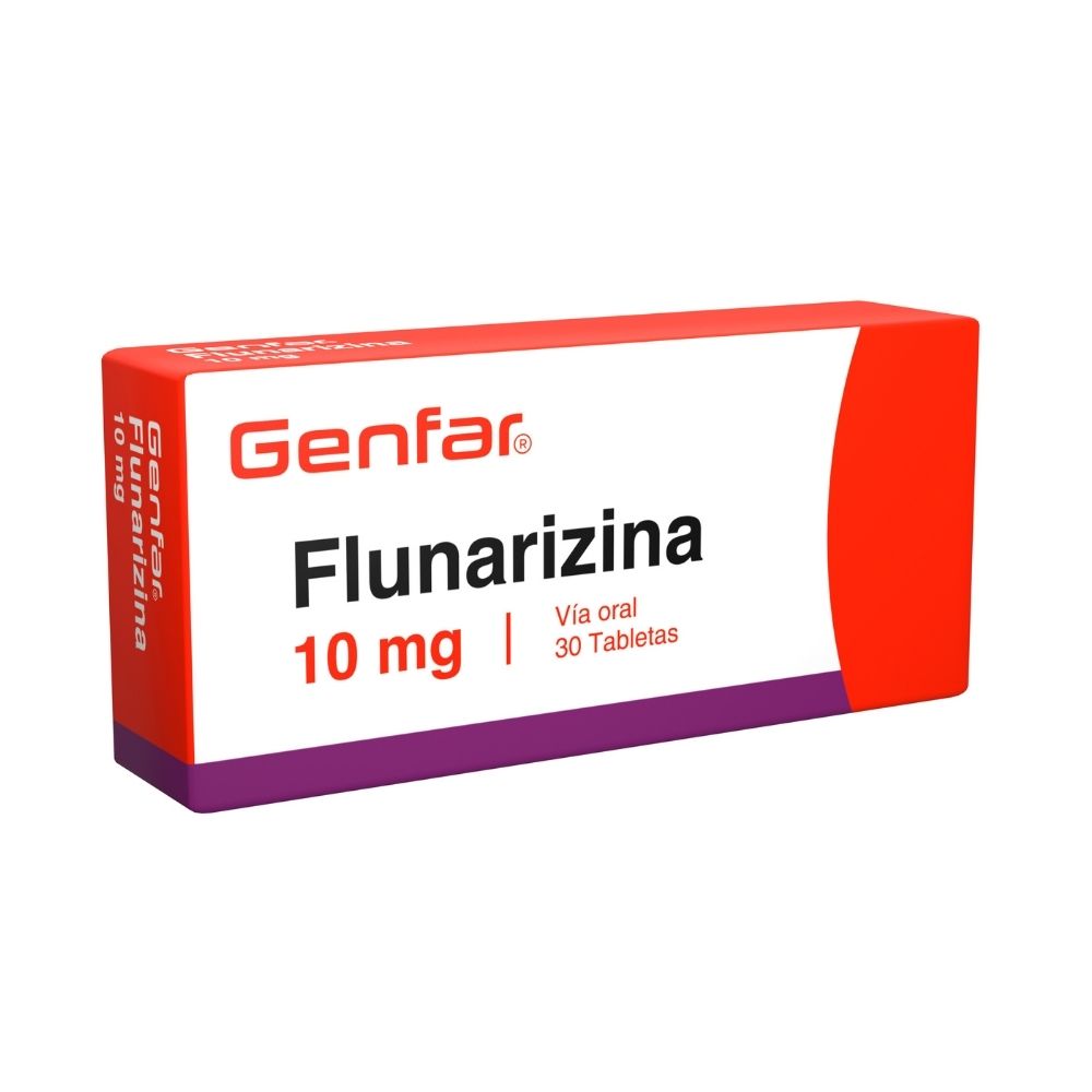 FLUNARIZINA GENFAR TABLETAS 10 MG CAJA X 30 UNDS