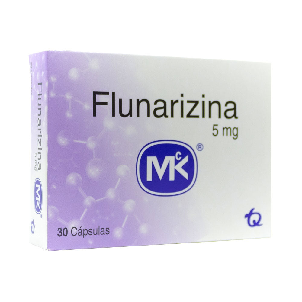 FLUNARIZINA MK CAPSULAS 5 MG CAJA X 30 UNDS
