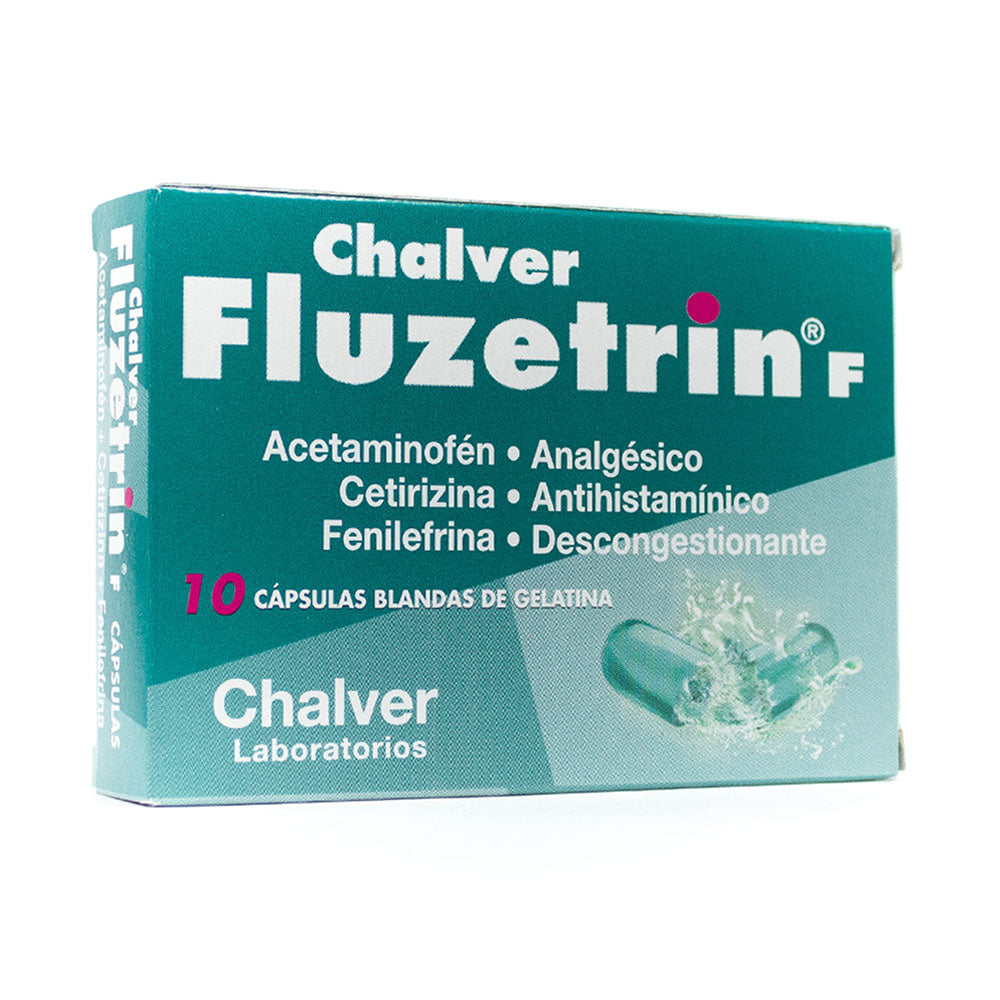 FLUZETRIN F CBG CAPSULA CAJA X 10 UNDS