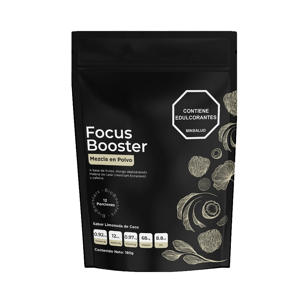 FOCUS BOOSTER POLVO LIMONADA DE COCO POTE 180 G
