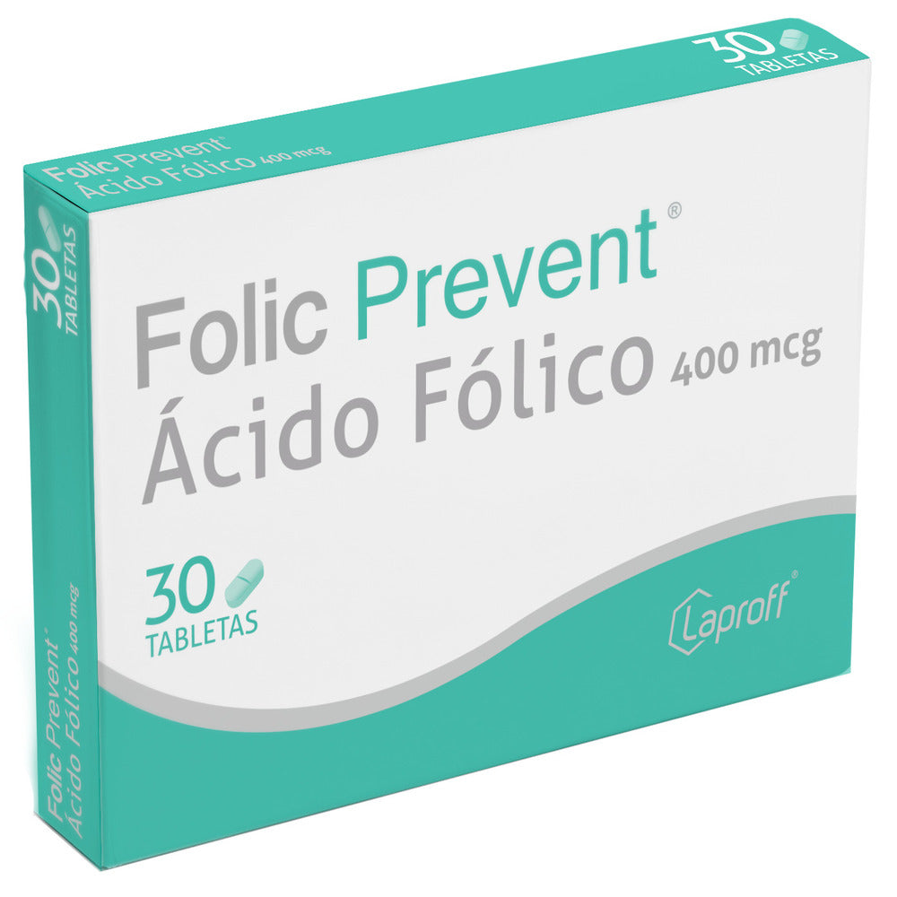 FOLIC PREVENT LAPROFF TABLETAS 400 MCG CAJA X 30 UNDS