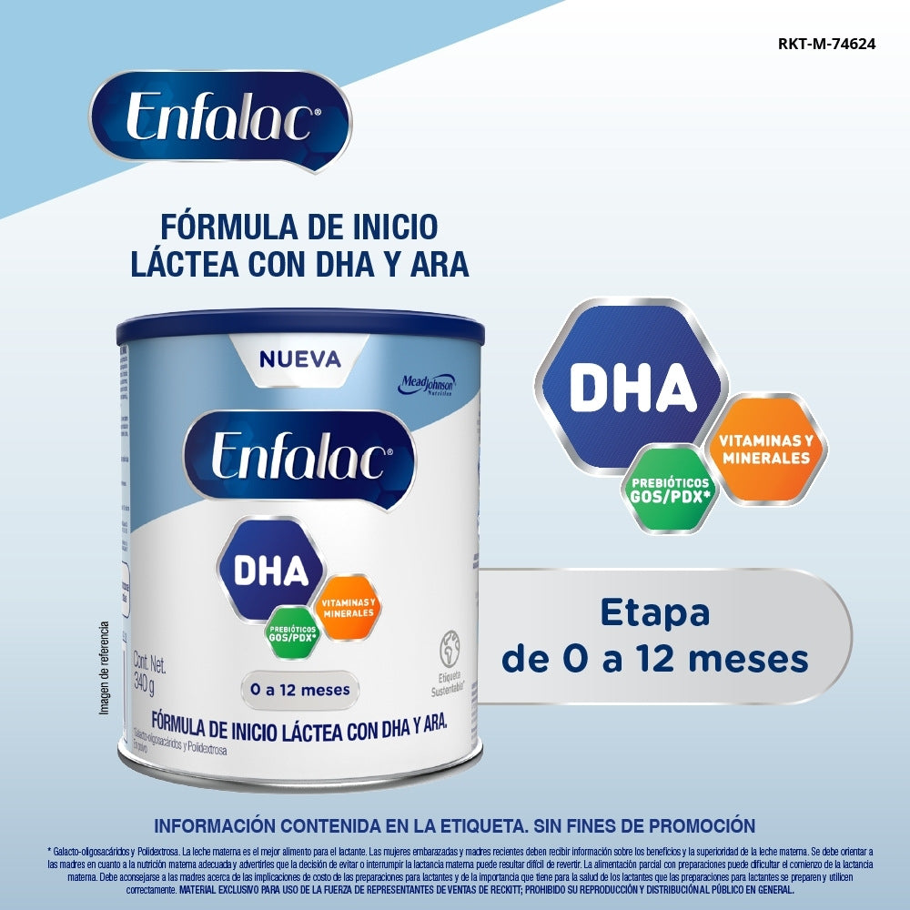 FORMULA INFANTIL ENFALAC DE INICIO 0-12 MESES LATA 340 G