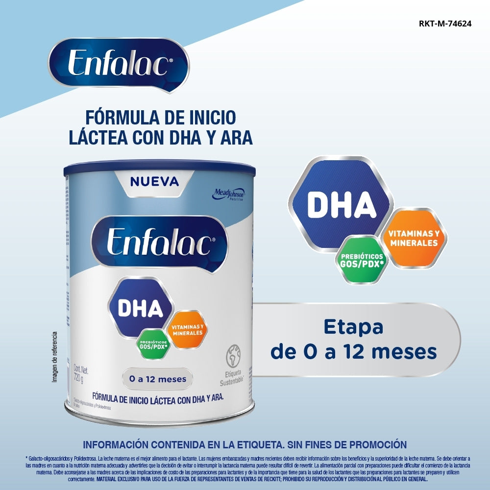 FORMULA INFANTIL ENFALAC DE INICIO 0-12 MESES LATA 720 G