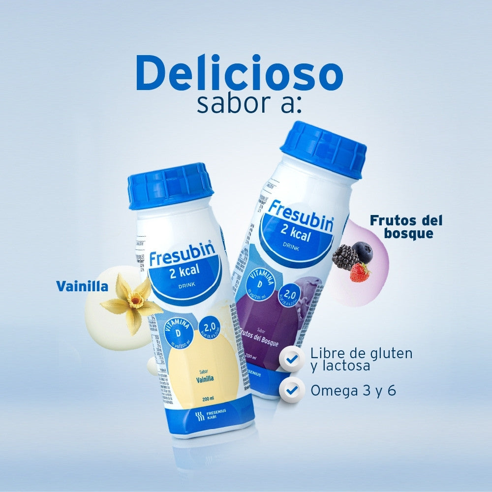 FRESUBIN 2 KCAL FOUR PACK VAINILLA CAJA X 4 UNDS
