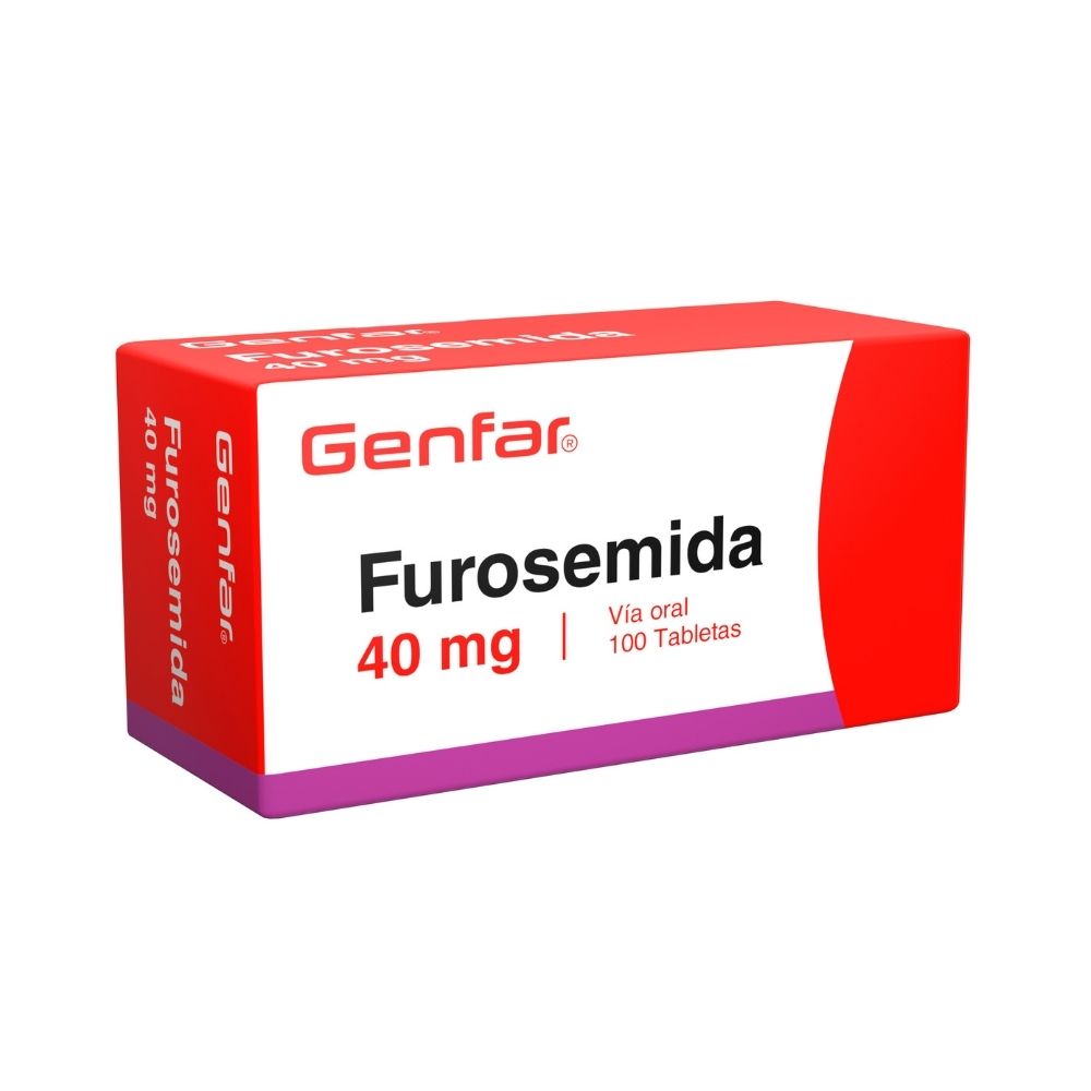 FUROSEMIDA GENFAR TABLETAS 40 MG CAJA 100UNDS