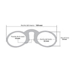 GAFAS DE LECTURA ZOOM PLEGABLE BASIC 250 X 1 UND