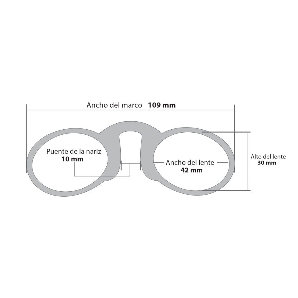 GAFAS DE LECTURA ZOOM PLEGABLE BASIC 250 X 1 UND
