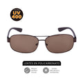 GAFAS SOL ALUMINUM U1 POLICARBO COLG DISPLAY X 1 UND