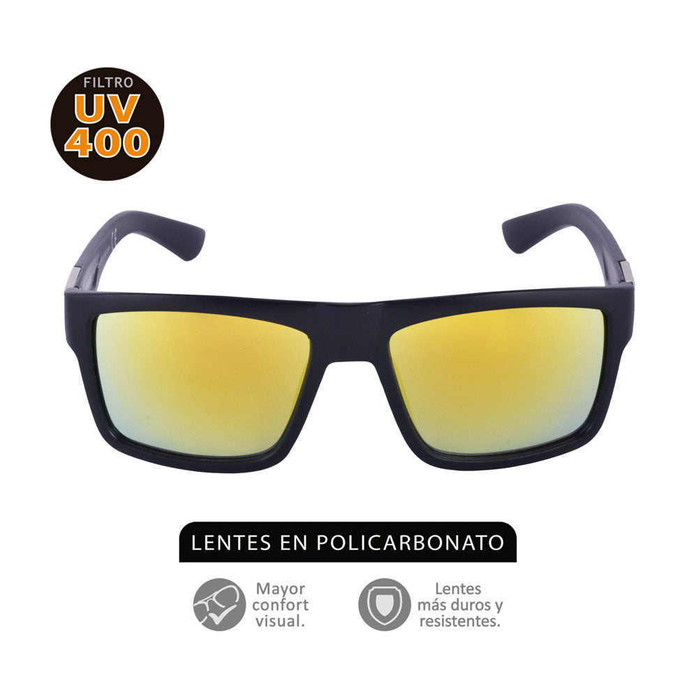 GAFAS SOL ALUMINUM U3 POLICARBO COLG BOLSA X 1 UND
