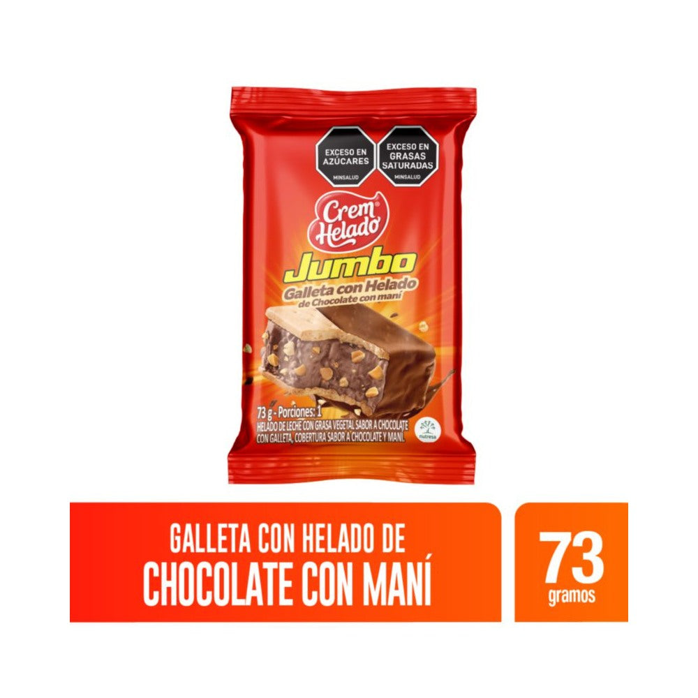 GALLETA CREM HELADO JUMBO BOLSA 73 G