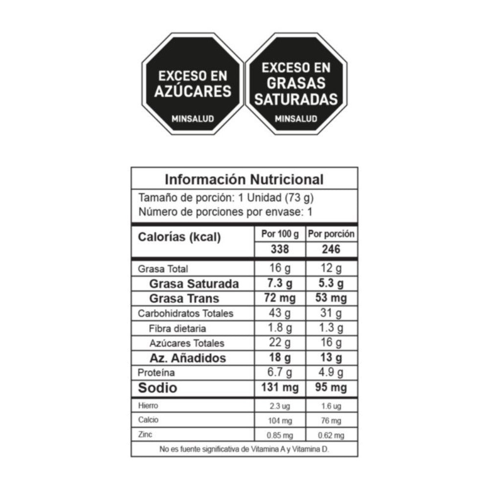 GALLETA CREM HELADO JUMBO BOLSA 73 G