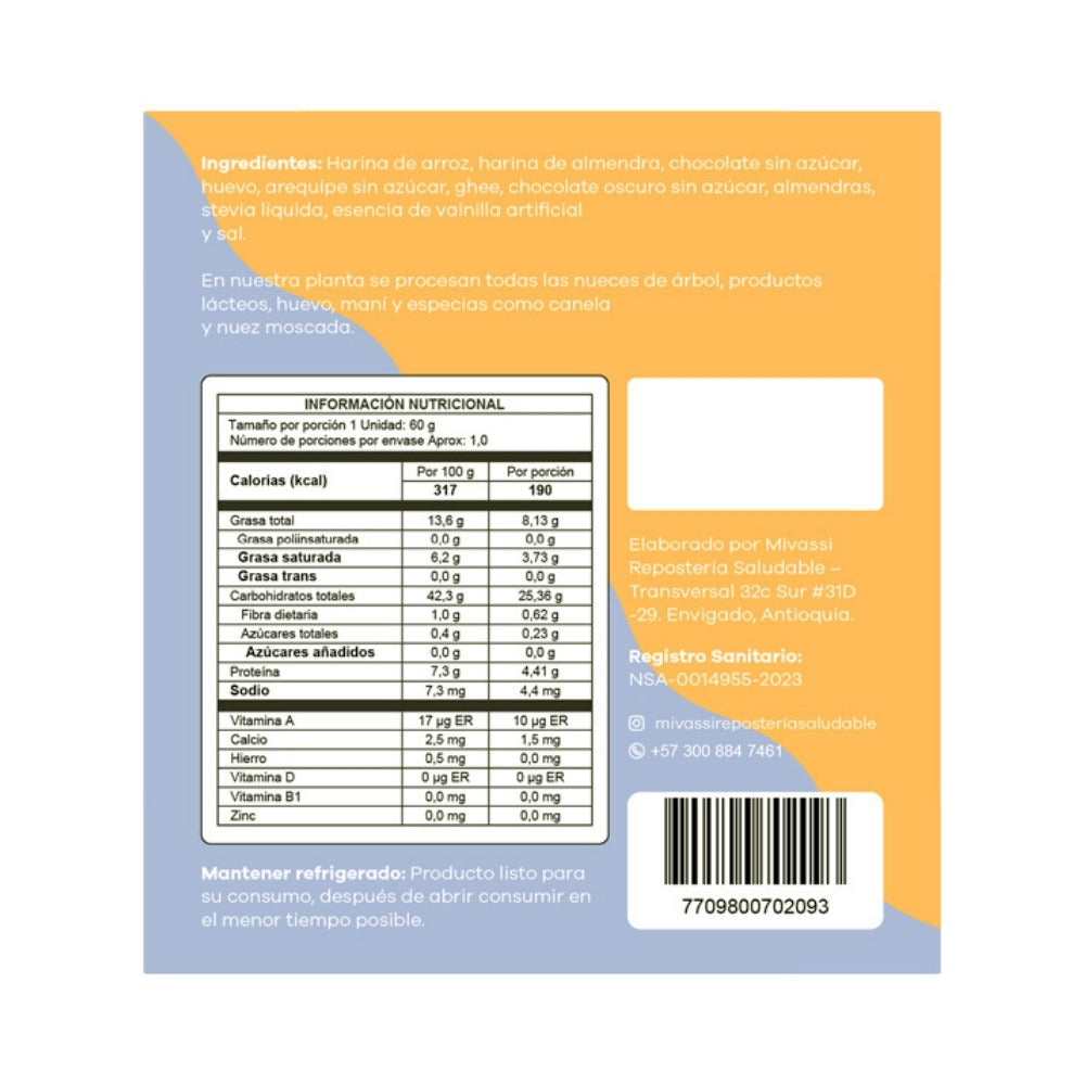 GALLETA MIVASSI MINI ROGEL SACHET 60 G