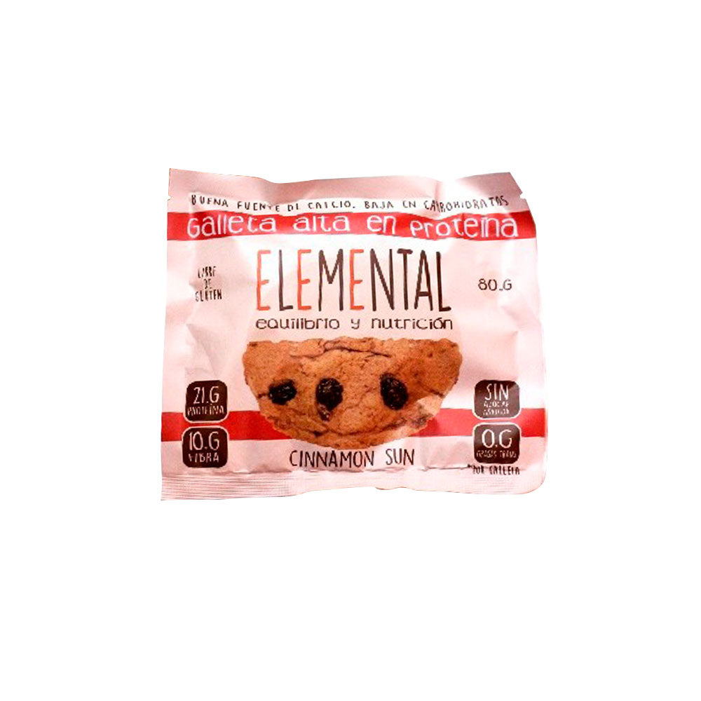 GALLETA PROTEINA ELEMENTAL CINNAMON SUN BOLSA 80 G