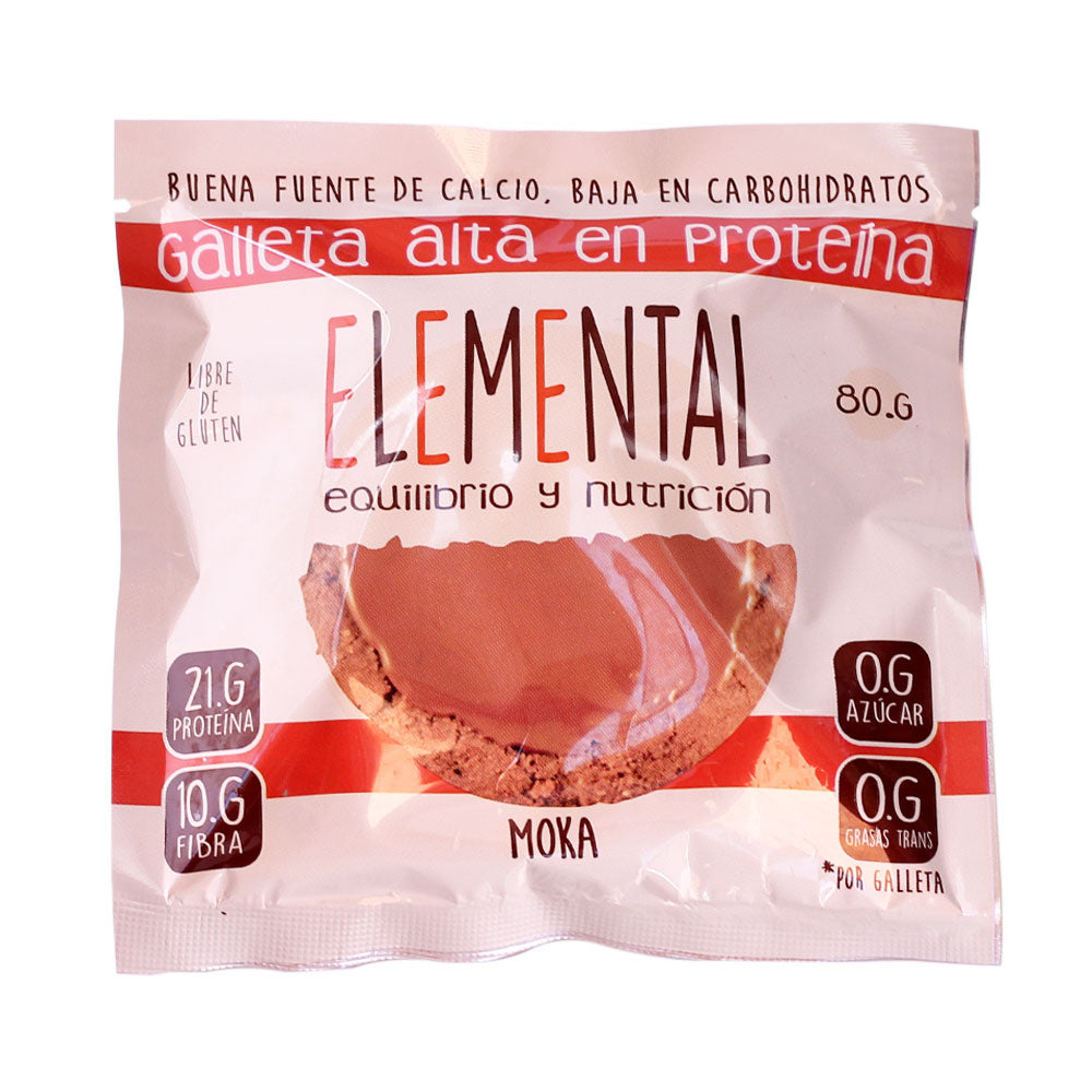 GALLETA PROTEINA ELEMENTAL MOKA BOLSA 80 G