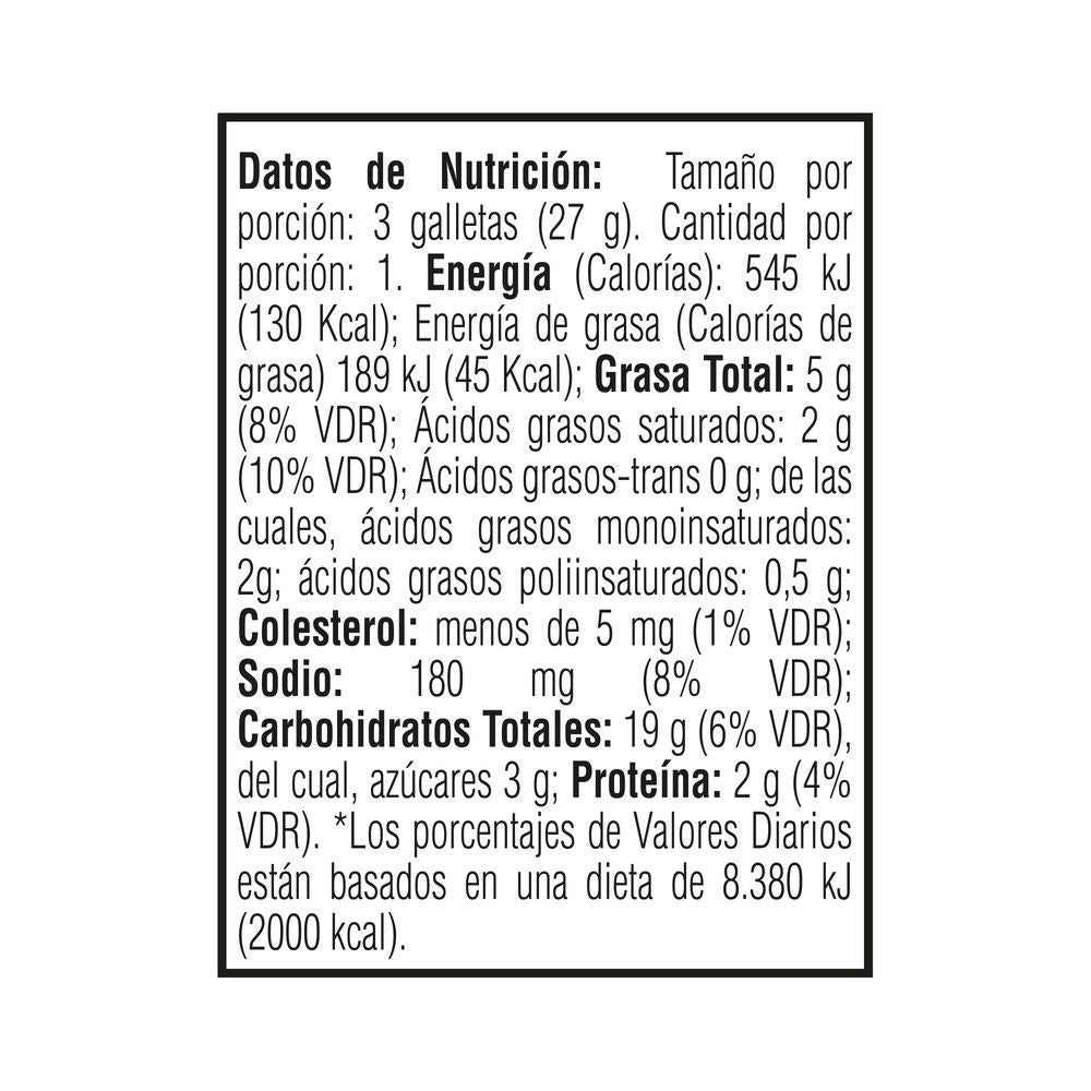 GALLETAS DUCALES FRACCION 27 G