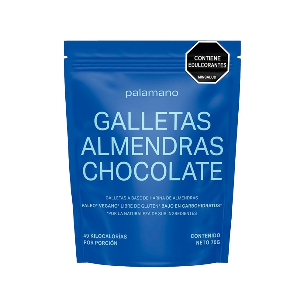 GALLETAS PALAMANO ALMENDRAS CHOCOLATE DOYPACK 70 G