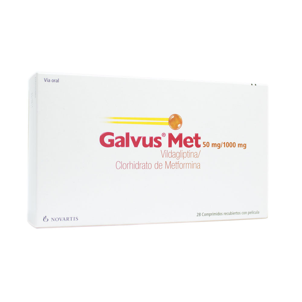 GALVUS MET (RG) COMPRIMIDOS 50/1000 MG CAJA X 28 UNDS