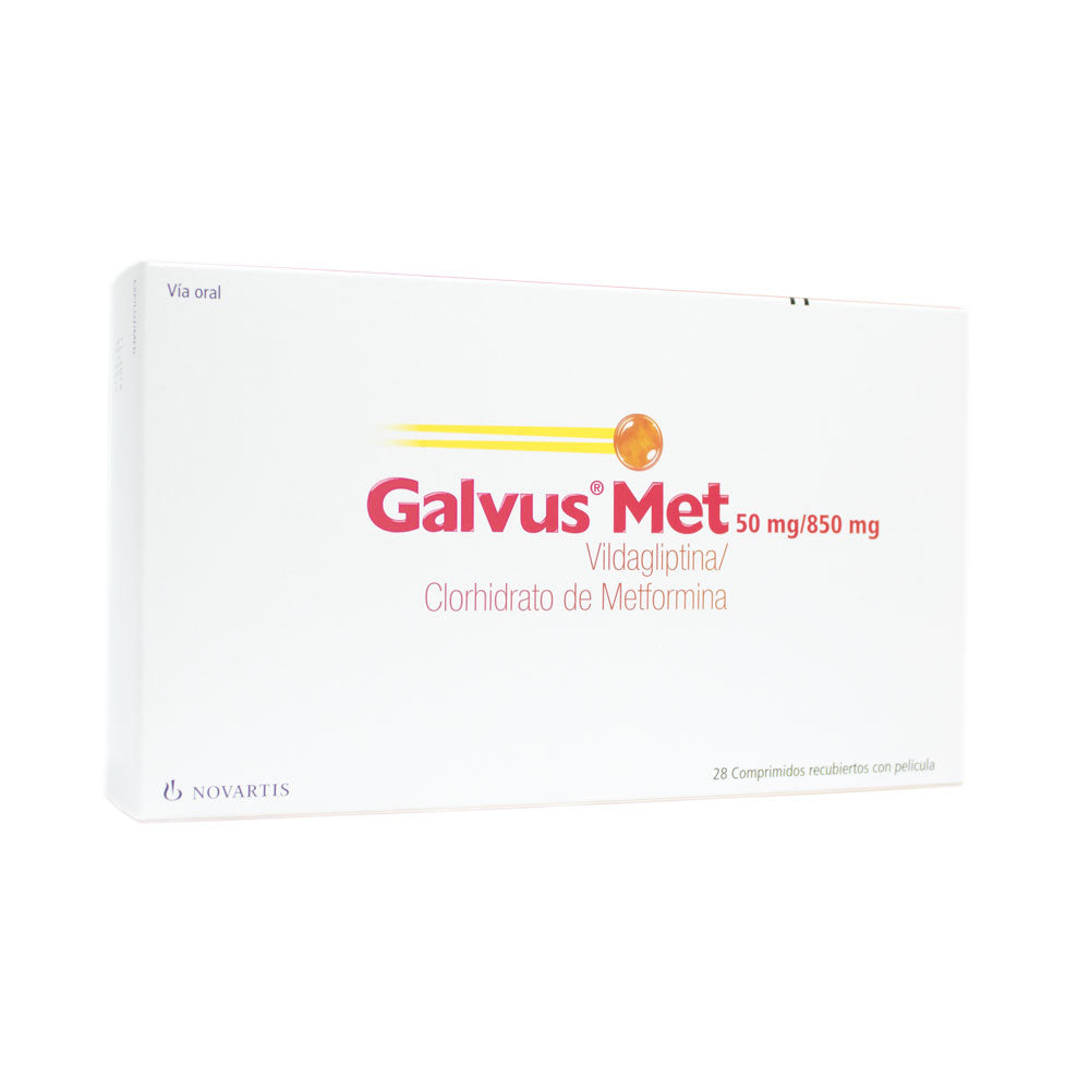 GALVUS MET (RG) COMPRIMIDOS 50/850 MG CAJA X 28 UNDS