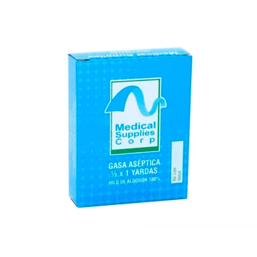GASA ASEPTICA MEDICAL SUPPLIES CAJA 1/2 1 YARDA