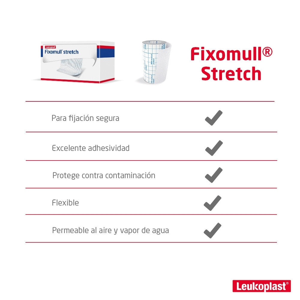 GASA FIXOMULL STRETCH 5CM X 5M CAJA X 1 UND