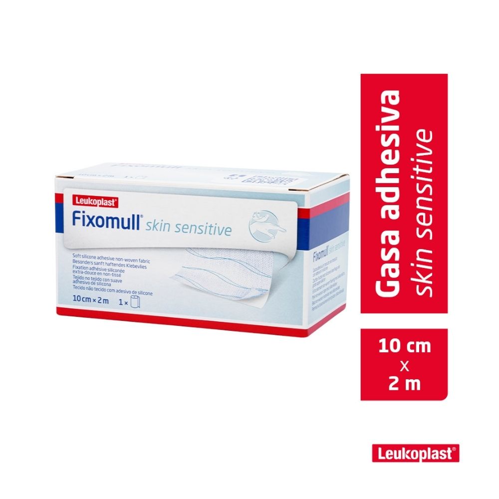 GASA LEUKOPLAST FIXOMULL 10CM X 2 M SKIN SENSITIVE CAJA X 1 UND