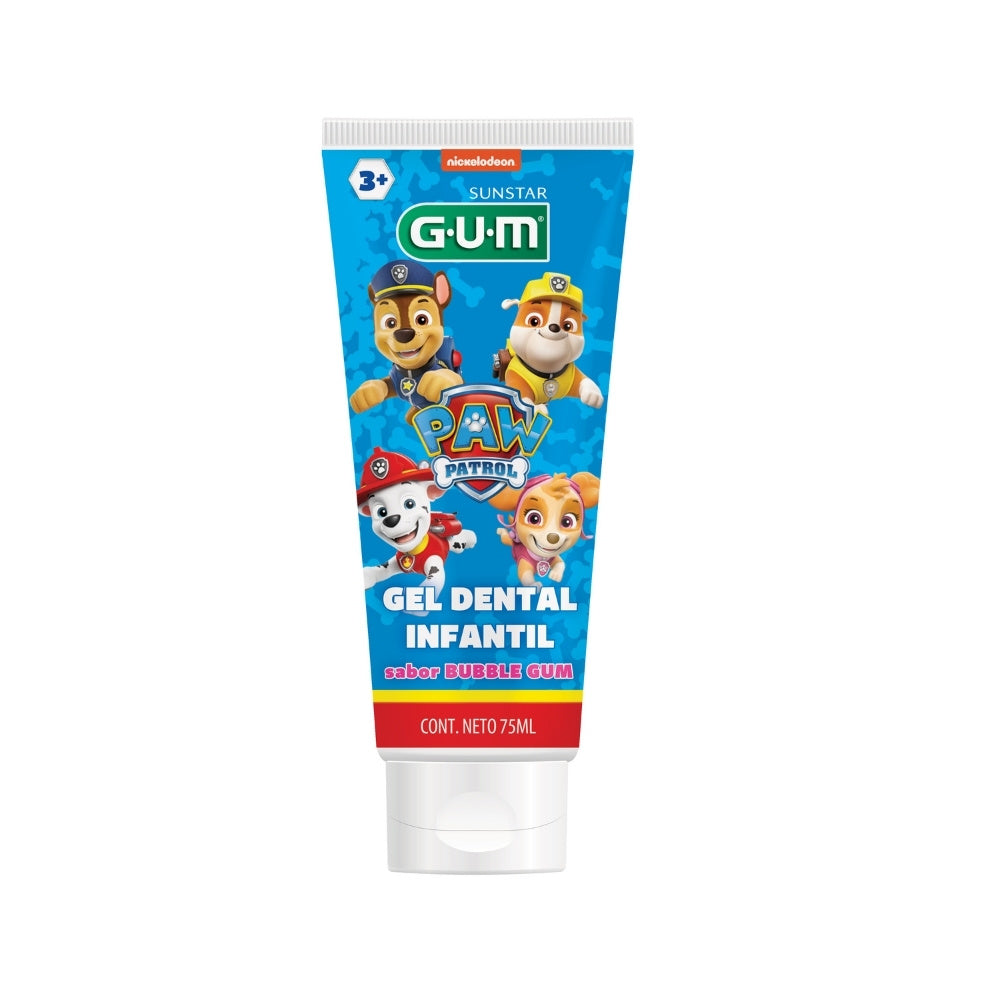 GEL DENTAL PAW PATROL 3+ BUBBLE GUM TUBO 75 ML