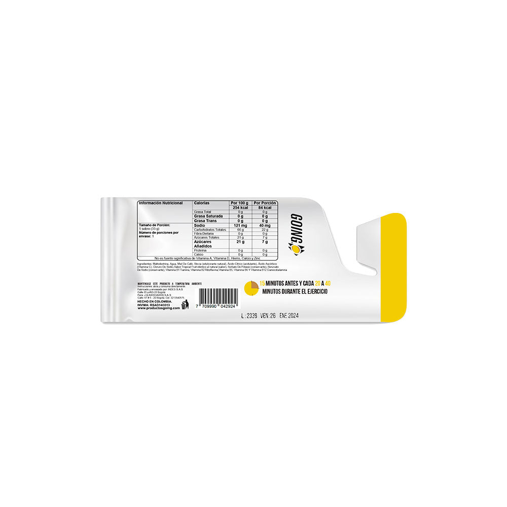 GEL ENERGÉTICO GOING FRESA-BANANO SACHET 33G
