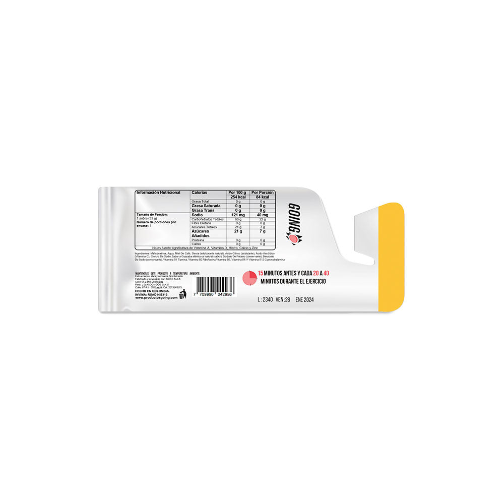 GEL ENERGÉTICO GOING GUAYABA SACHET 33G