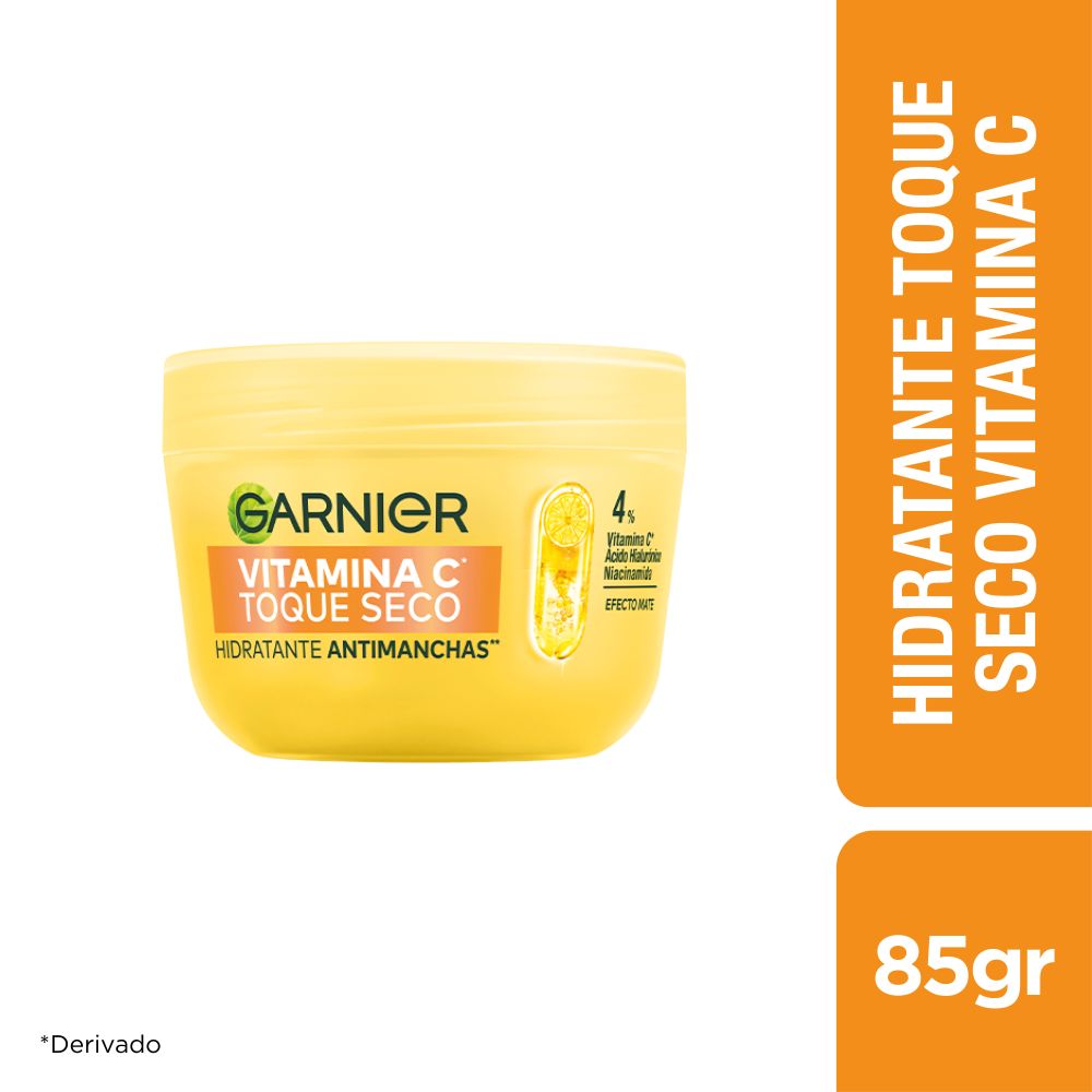 GEL HIDRATANTE GARNIER VITAMINA C TOQUE SECO POTE 85 G
