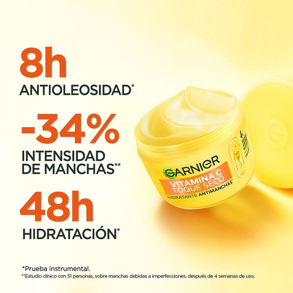 GEL HIDRATANTE GARNIER VITAMINA C TOQUE SECO POTE 85 G