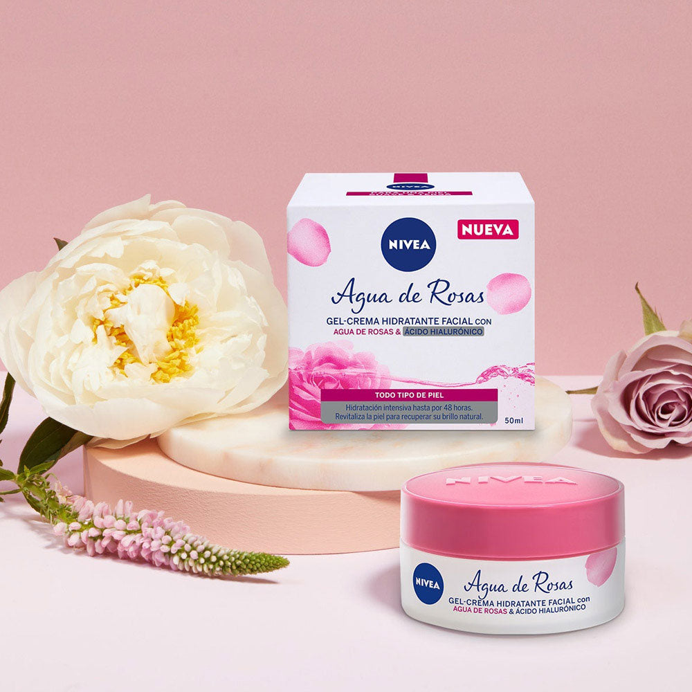 GEL-CREMA NIVEA AGUA DE ROSAS CAJA 50 ML