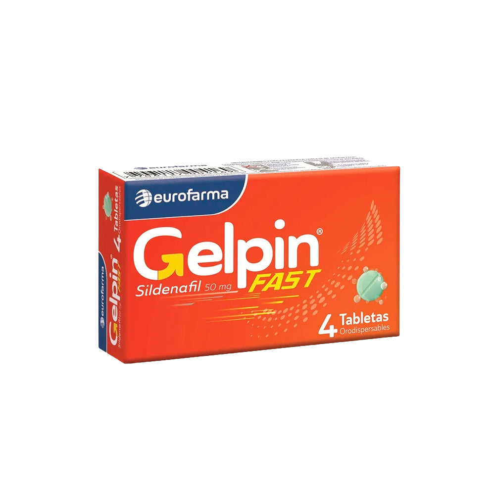 GELPIN FAST (SILDENAFIL) TABLETAS 50 MG CAJA 4