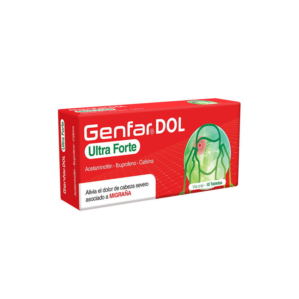 GENFARDOL ULTRAFORTE TABLETAS CAJA X 10 UNDS