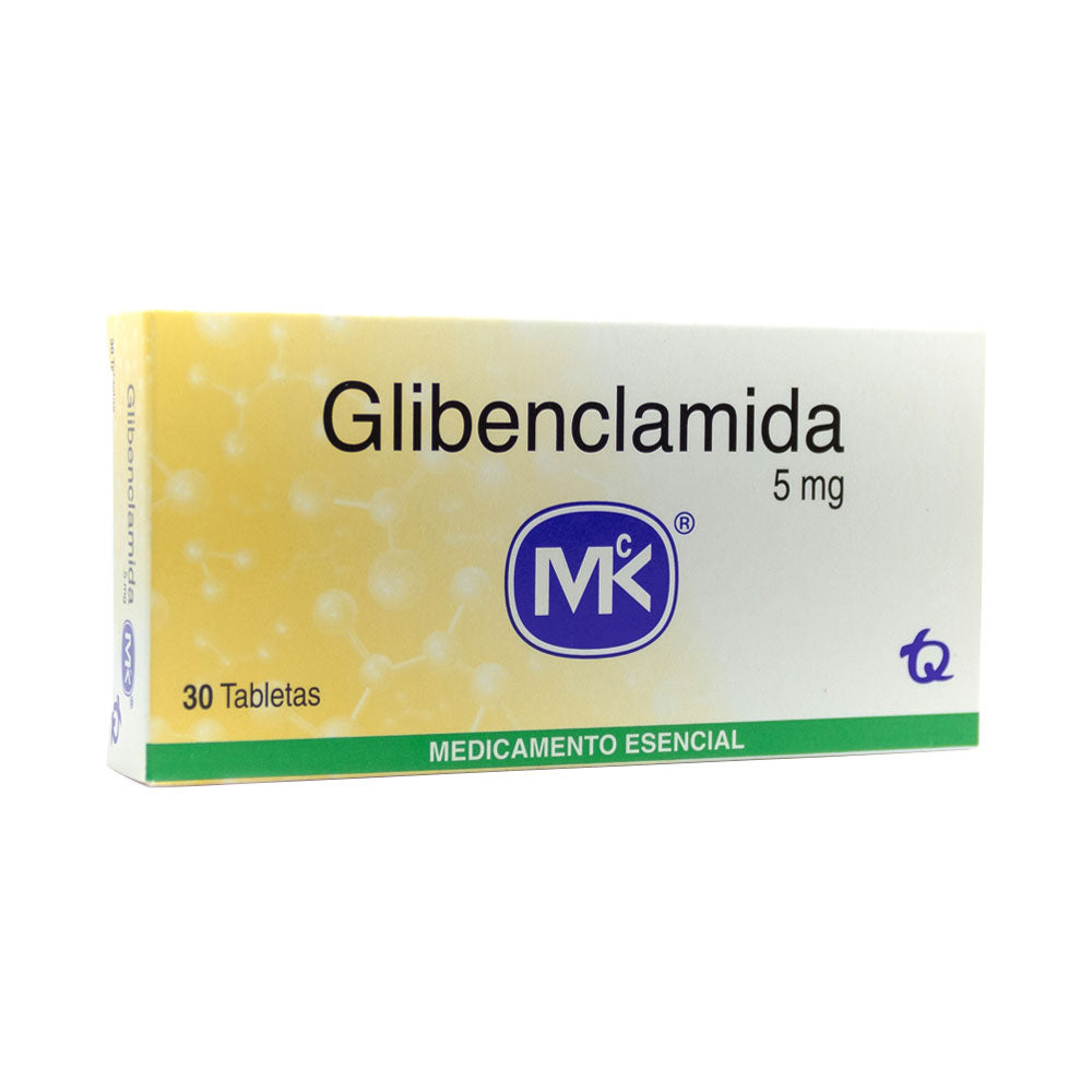 GLIBENCLAMIDA MK TABLETAS 5 MG CAJA X 30 UNDS