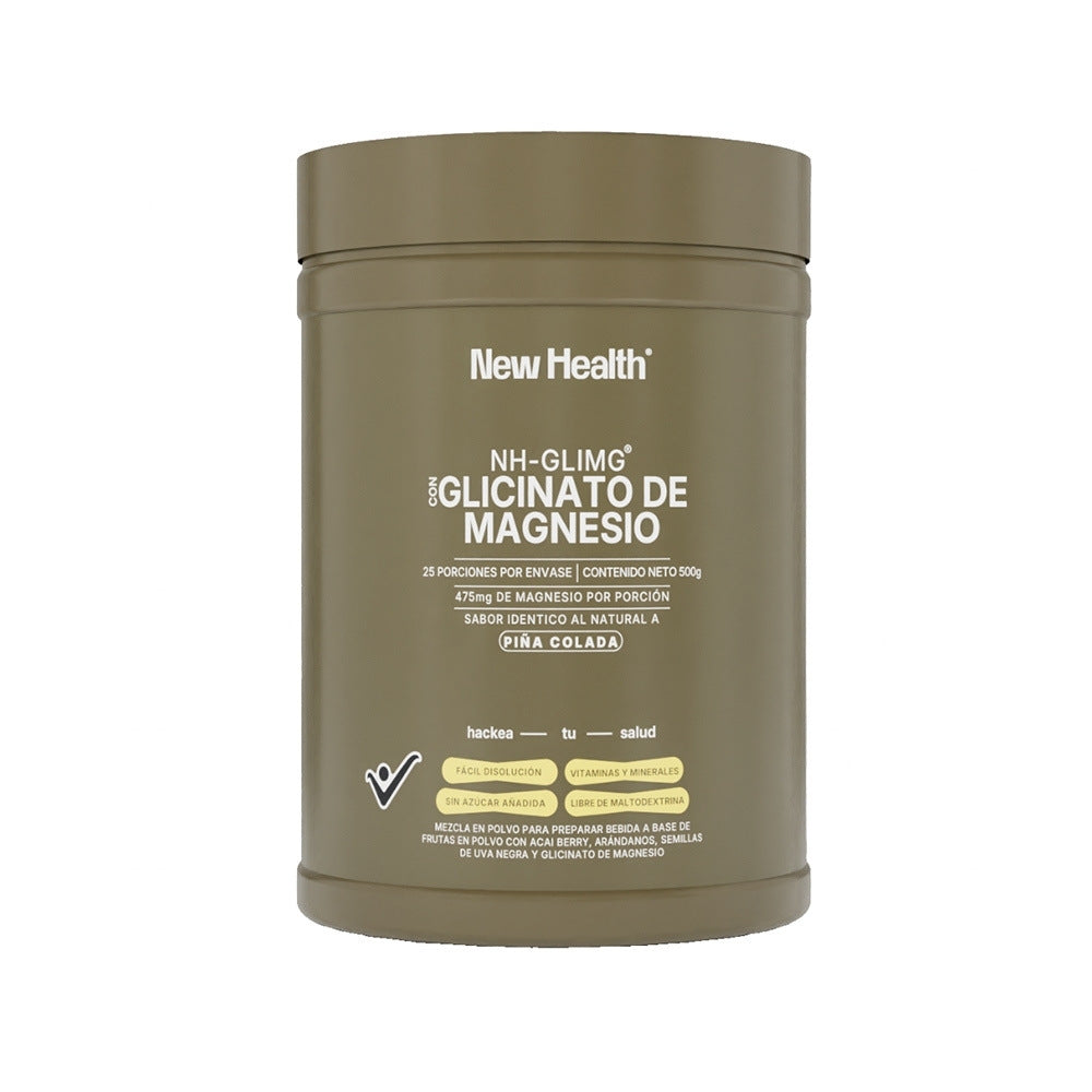GLICINATO DE MAGNESIO PIÑA COLADA NEW HEALTH POTE 500 G