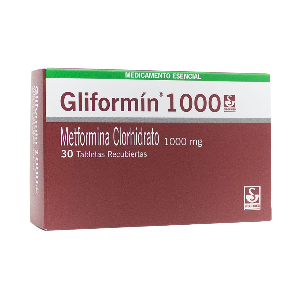 GLIFORMIN TABLETAS 1000 MG CAJA X 30 UNDS