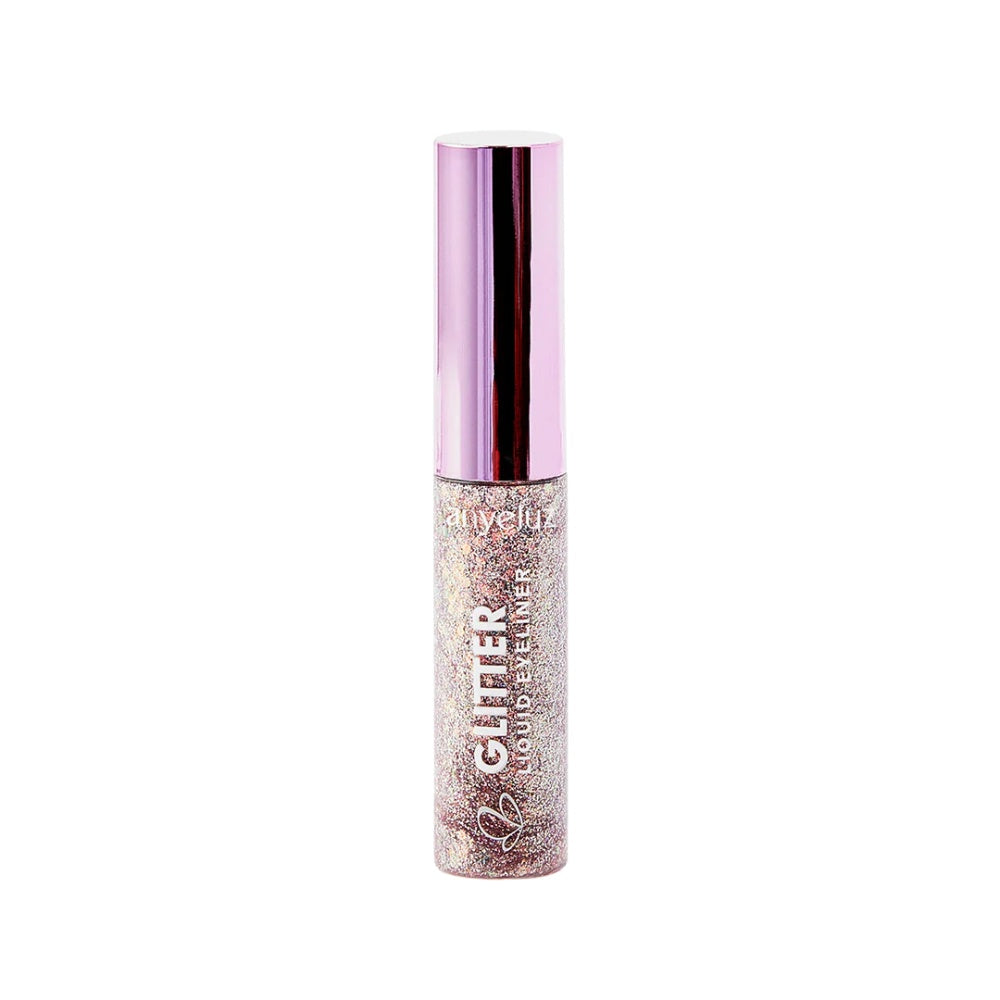 GLITTER DELINEADOR LIQUIDO ANYELUZ TONO 2 ROSADO TUBO X 1 UND