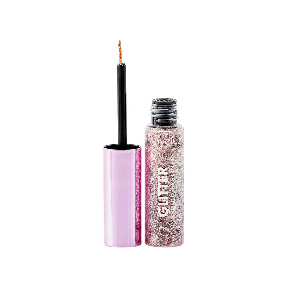 GLITTER DELINEADOR LIQUIDO ANYELUZ TONO 2 ROSADO TUBO X 1 UND