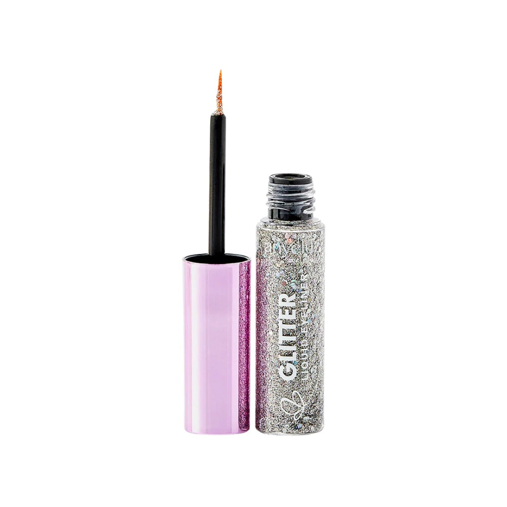 GLITTER DELINEADOR LIQUIDO ANYELUZ TONO 5 PLATEADO TUBO X 1 UND