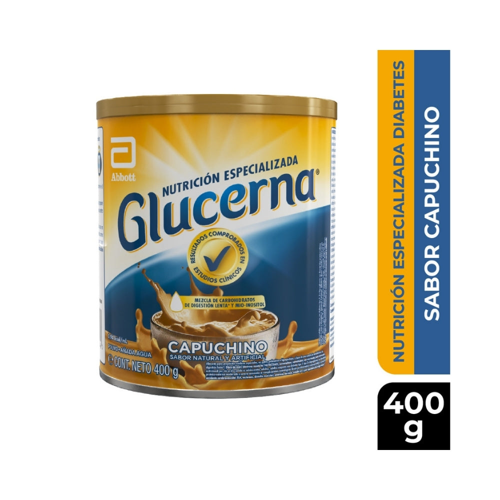 GLUCERNA CAPUCHINO POLVO LATA 400 G