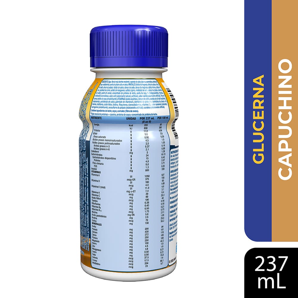 GLUCERNA LIQUIDO CAPUCHINO FRASCO 237 ML