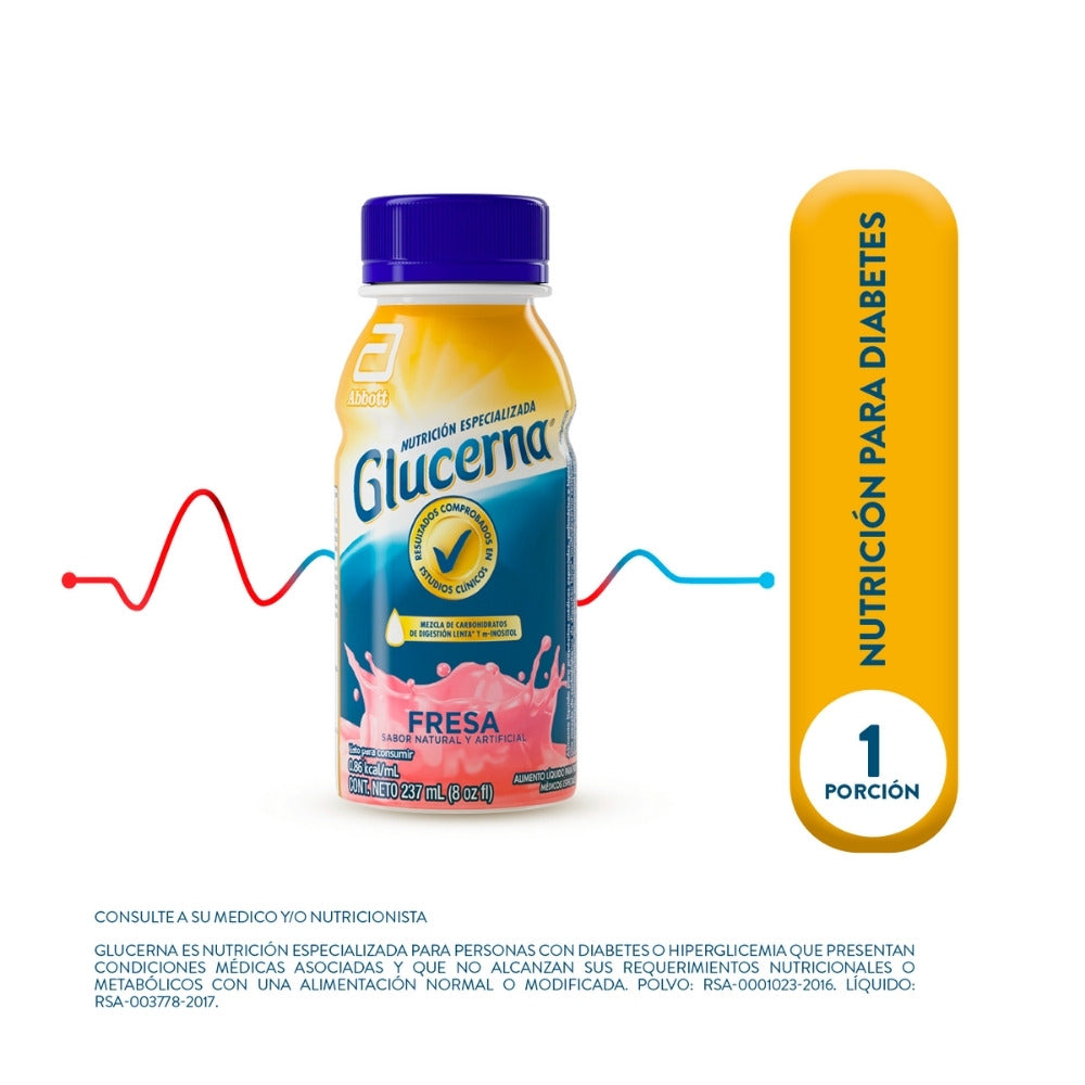GLUCERNA LIQUIDO FRESA FRASCO 237 ML