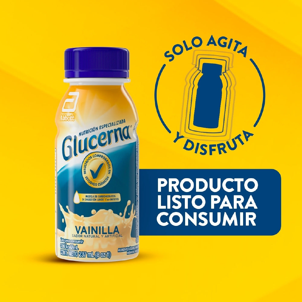 GLUCERNA LIQUIDO VAINILLA CAJA 6 BOTELLAS X 237 ML
