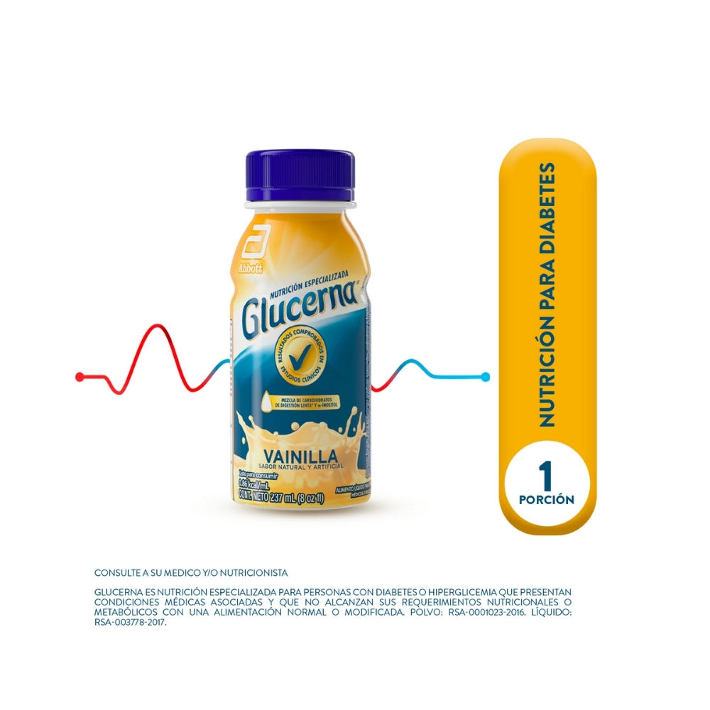 GLUCERNA LIQUIDO VAINILLA FRASCO 237 ML