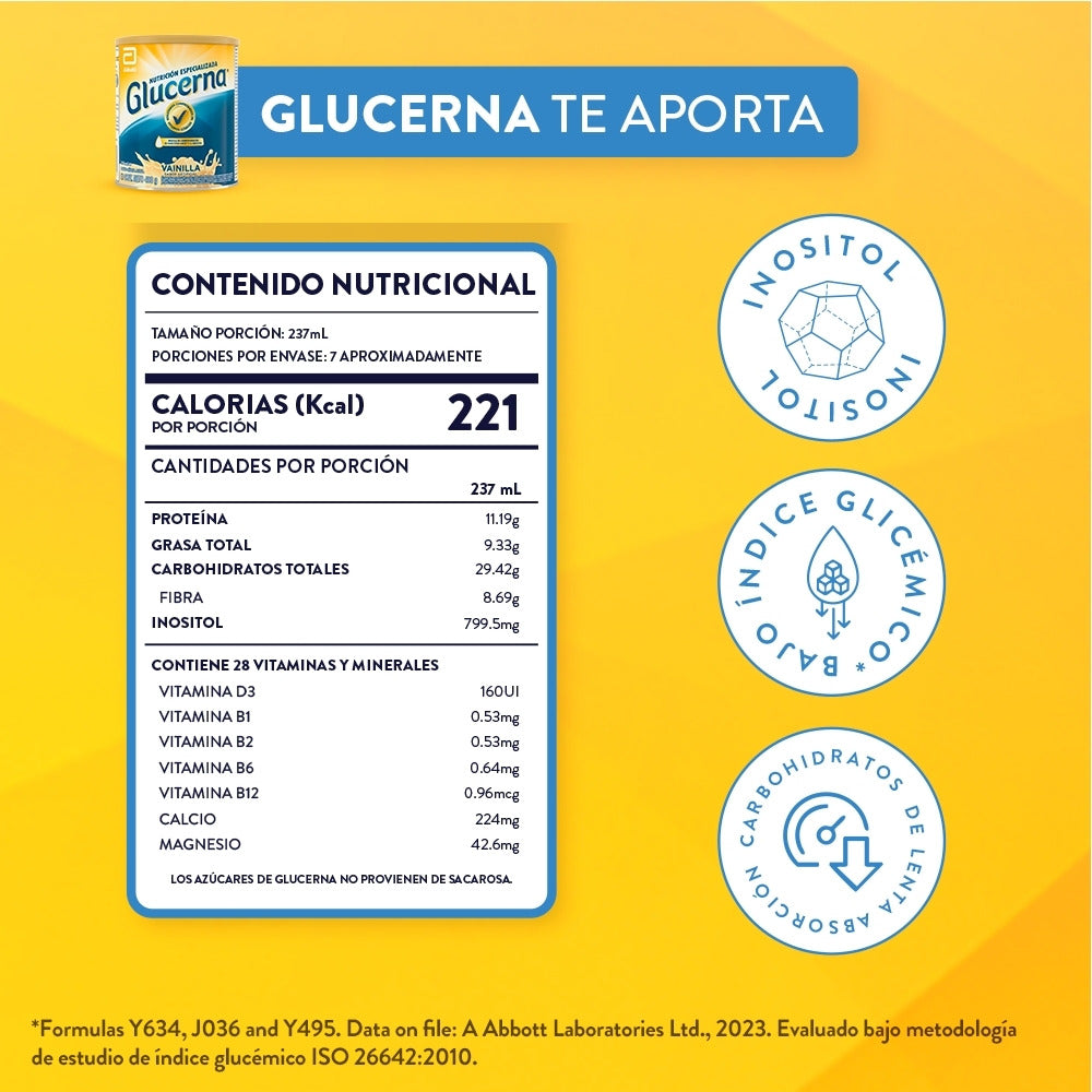 GLUCERNA VAINILLA POLVO LATA 400 G