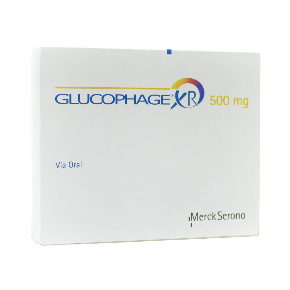 GLUCOPHAGE XR TABLETAS 500 MG CAJA X 30 UNDS