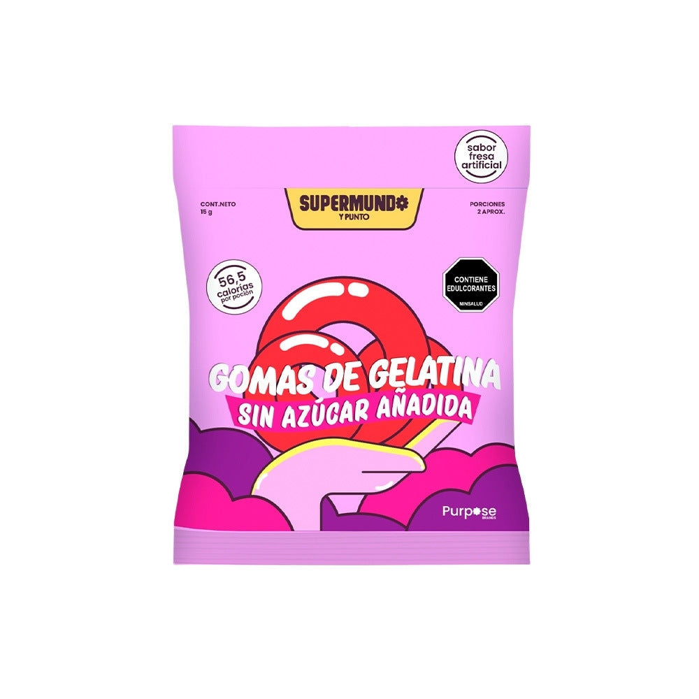 GOMAS AROS SIN AZUCAR AÑADIDA PURPOSE BOLSA 30 G