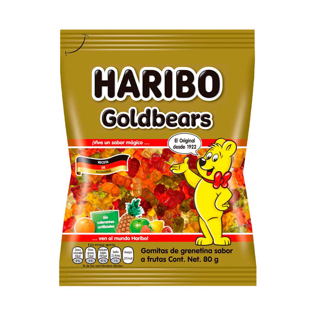 GOMAS HARIBO GOLD BEARS BOLSA 80 G