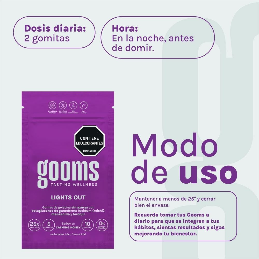 GOMAS LIGHTS OUT GOOMS SACHET 25 G
